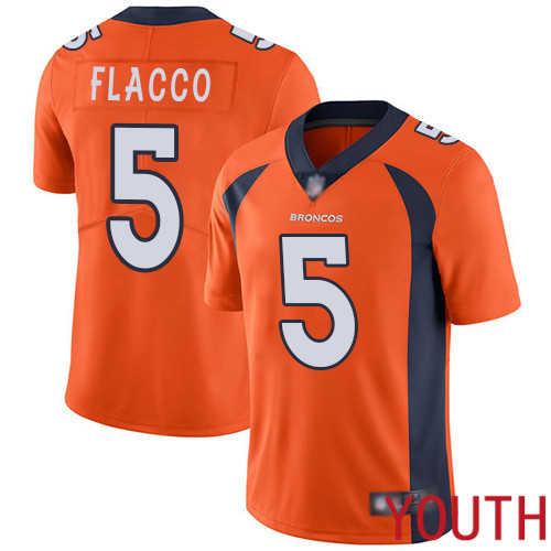 Youth Denver Broncos #5 Joe Flacco Navy Blue Alternate Vapor Untouchable Limited Player Football NFL Jersey